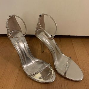 RAYE Silver Heels (size 8)